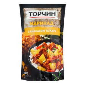 Маринад "Торчик" з ананасом та карі, 160 г