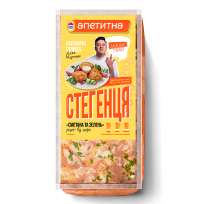 Стегно куряче "Апетитна" Сметана та зелень, 900 г, охолоджене