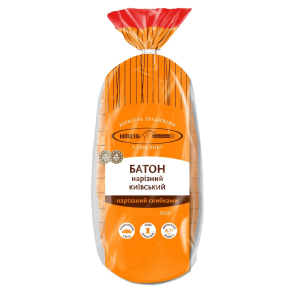 Батон "Київхліб" Київський, 0,45 кг, нарізаний