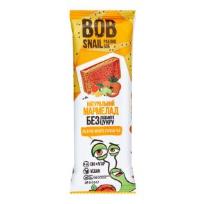 Мармелад "Bob snail" фруктово-овочевий "Яблуко-манго-гарбуз-чіа", 38 г