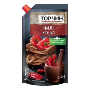 Кетчуп "Торчин" Чилі, 250 г, пастеризований