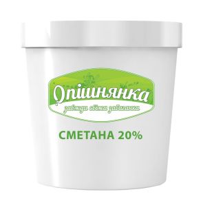 Сметана "Опішнянка" 20%, 400 г